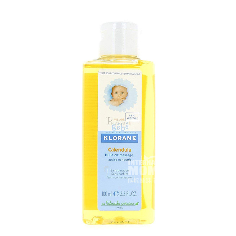 KLORANE French Baby Calendula Massage Oil Overseas Version