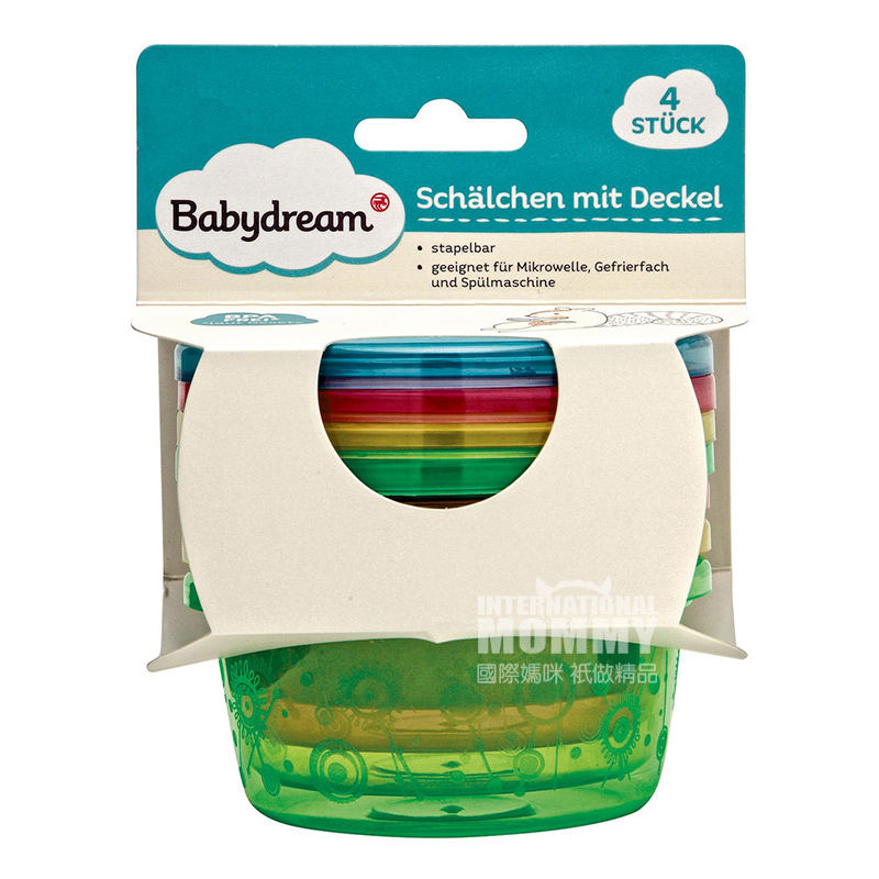 Babydream Jerman Babydream Makanan Bayi Makanan Pelengkap Kotak 4 Paket Versi Luar Negeri