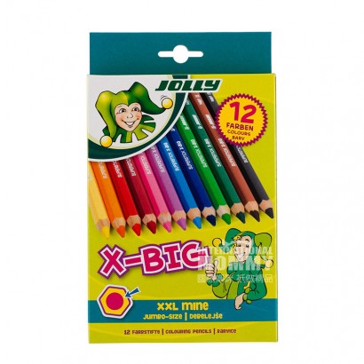 pensil warna JOLLY Austria JOLLY anak-anak menetapkan 12 warna edisi luar negeri