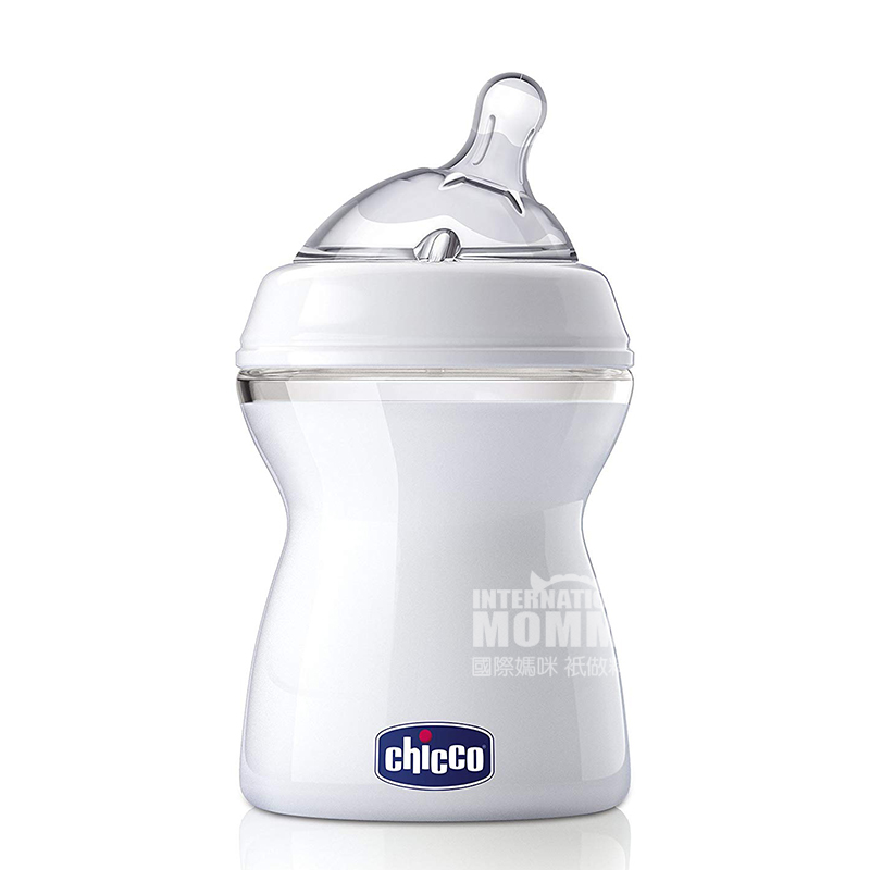 Chicco Italia bayi bionik ibu alami merasa kaliber silikon puting susu botol PP lebar 250 ml lebih dari 2 bulan versi lu