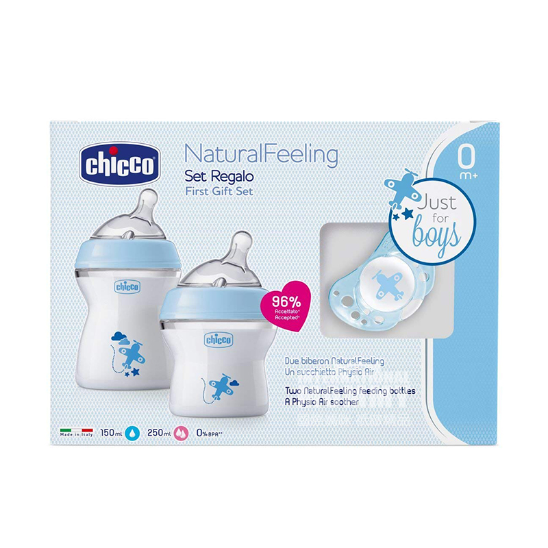 Chicco Italia botol bionik ibu alami bayi tiga botol bayi neonatal yang ditetapkan lebih dari 0 bulan