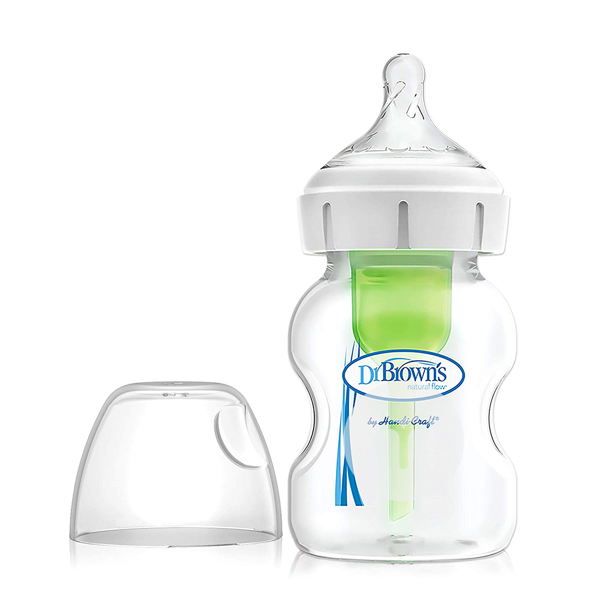 Botol Coklat PP lebar kali AS Dr. Brown`s 150ml 0 Bulan Versi Luar Negeri