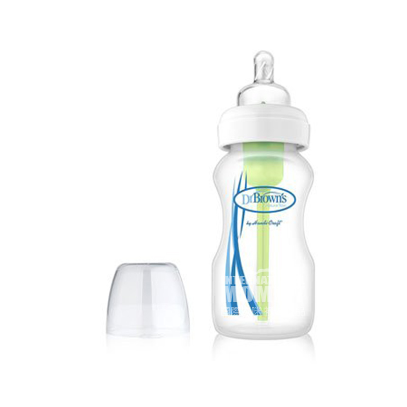 botol PP PP bayi sekaliber kaliber anti-kembung lebar Amerika 270ml 0 bulan atau lebih Versi Luar Negeri