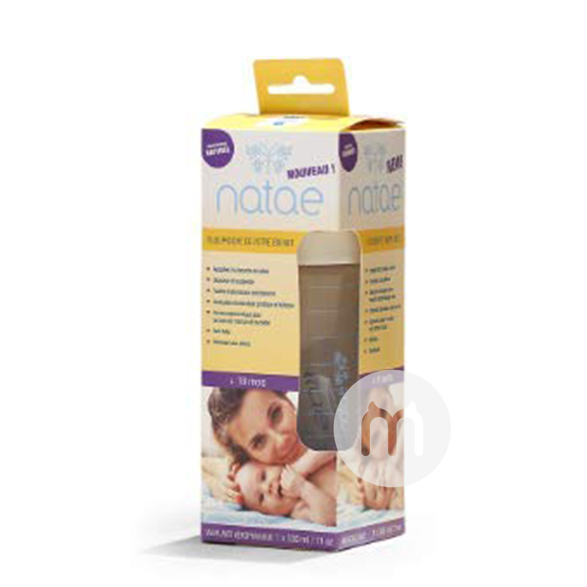 Natae France Natae dot lebar-mulut dot botol susu PP 330ml 18 bulan atau lebih Versi luar negeri