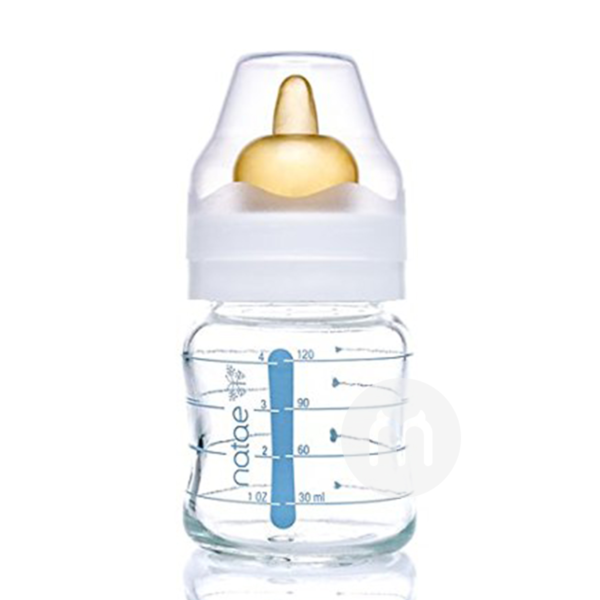 Natae France Natae mulut lebar botol susu kaca puting 3pcs edisi luar negeri