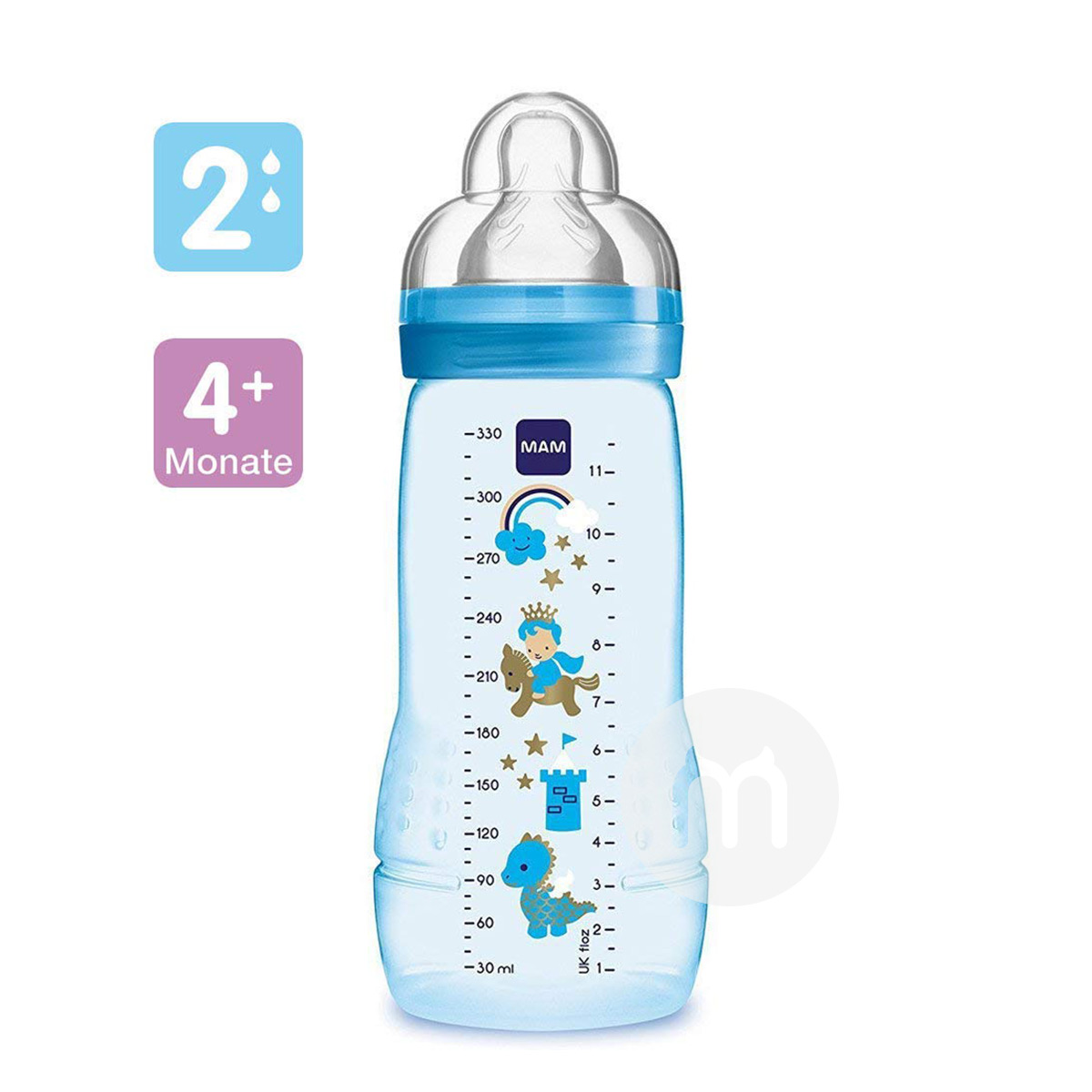MAM Austria MAM anti-jatuh botol PP lebar mulut mengatur versi luar negeri