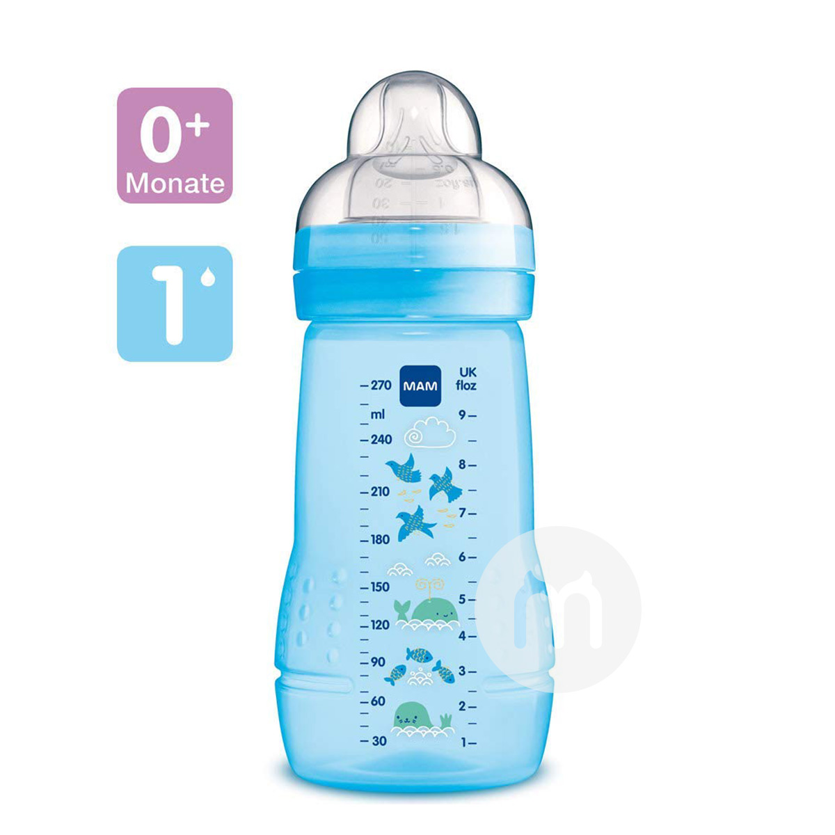 MAM Austria MAM anti-jatuh botol PP lebar mulut mengatur versi luar negeri