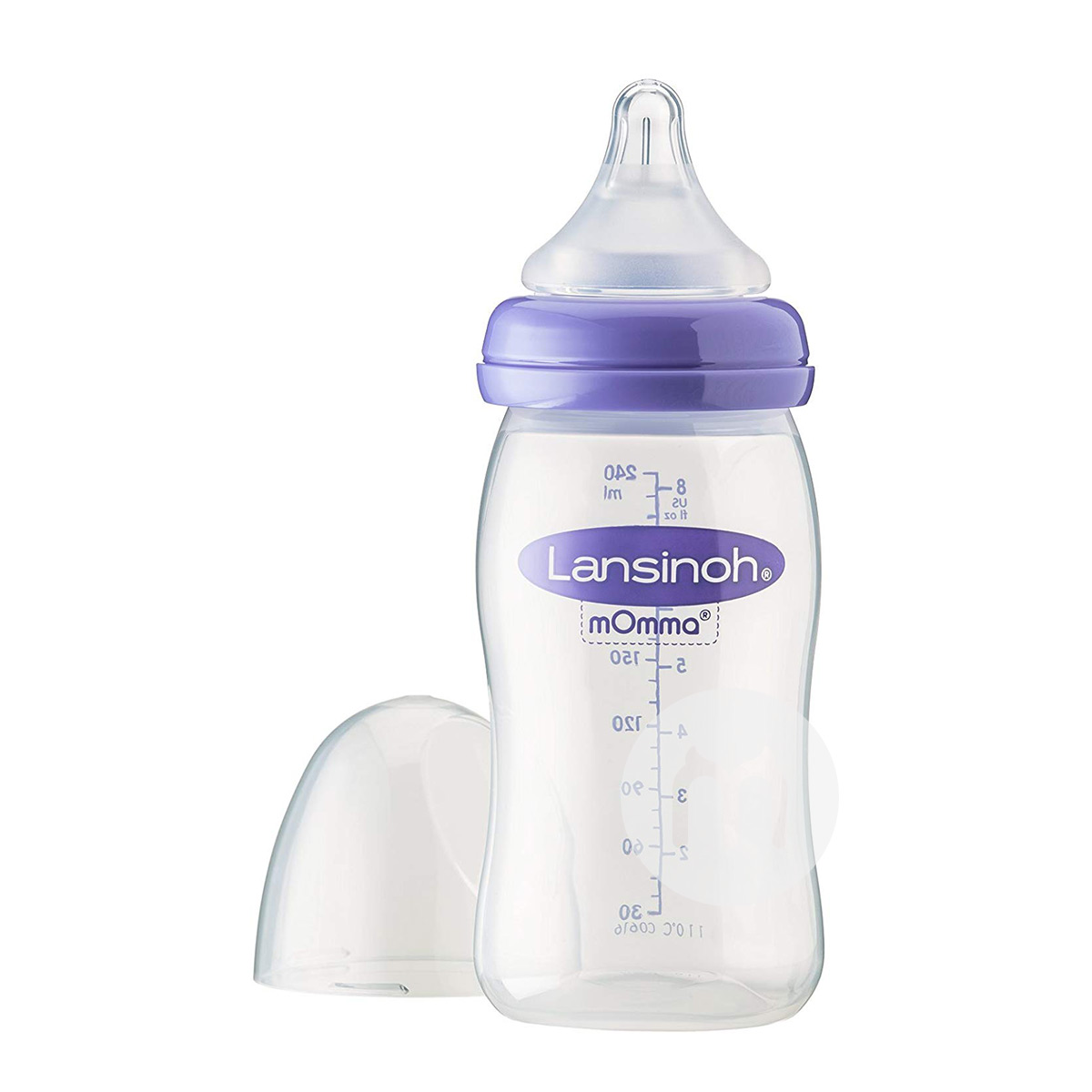 Lansinoh Amerika Serikat berkaliber lebar anti-kembung botol bayi empat paket 240ml selama lebih dari 3 bulan Versi luar
