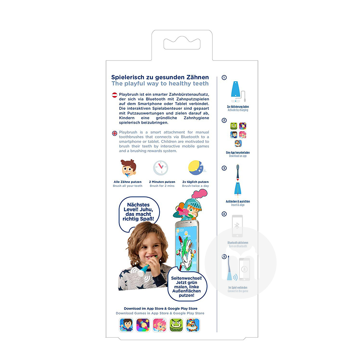 Playbrush British Playbrush Cerdas Anak-Anak Sikat Gigi Versi Luar Negeri