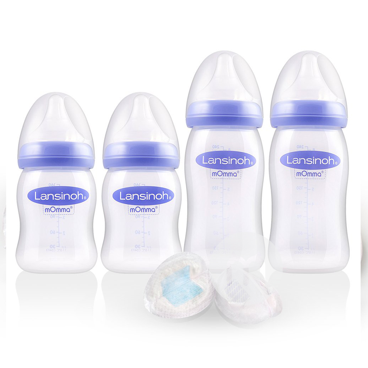 Lansinoh US botol susu PP 160ml / 240ml + anti-galaktorea sekali pakai pad 6 piece set versi luar negeri