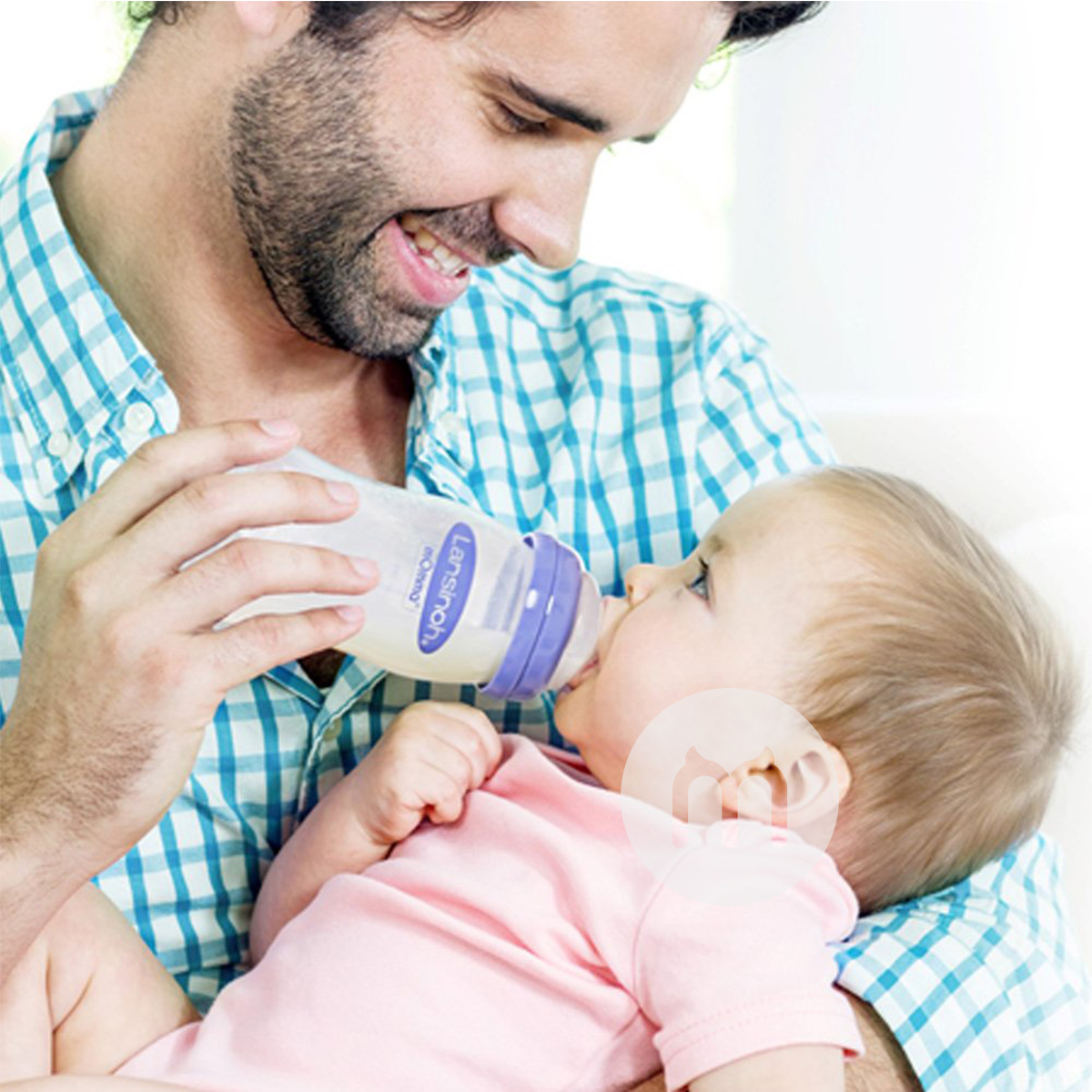 Lansinoh US botol susu PP 160ml / 240ml + anti-galaktorea sekali pakai pad 6 piece set versi luar negeri