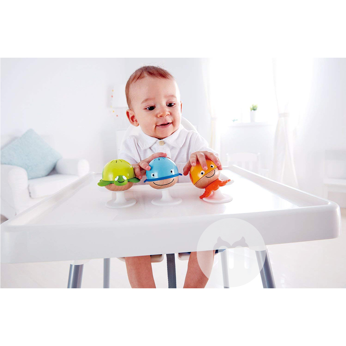 Hape Jerman Hape pengisap hewan laut kelompok sandbell bayi versi luar negeri