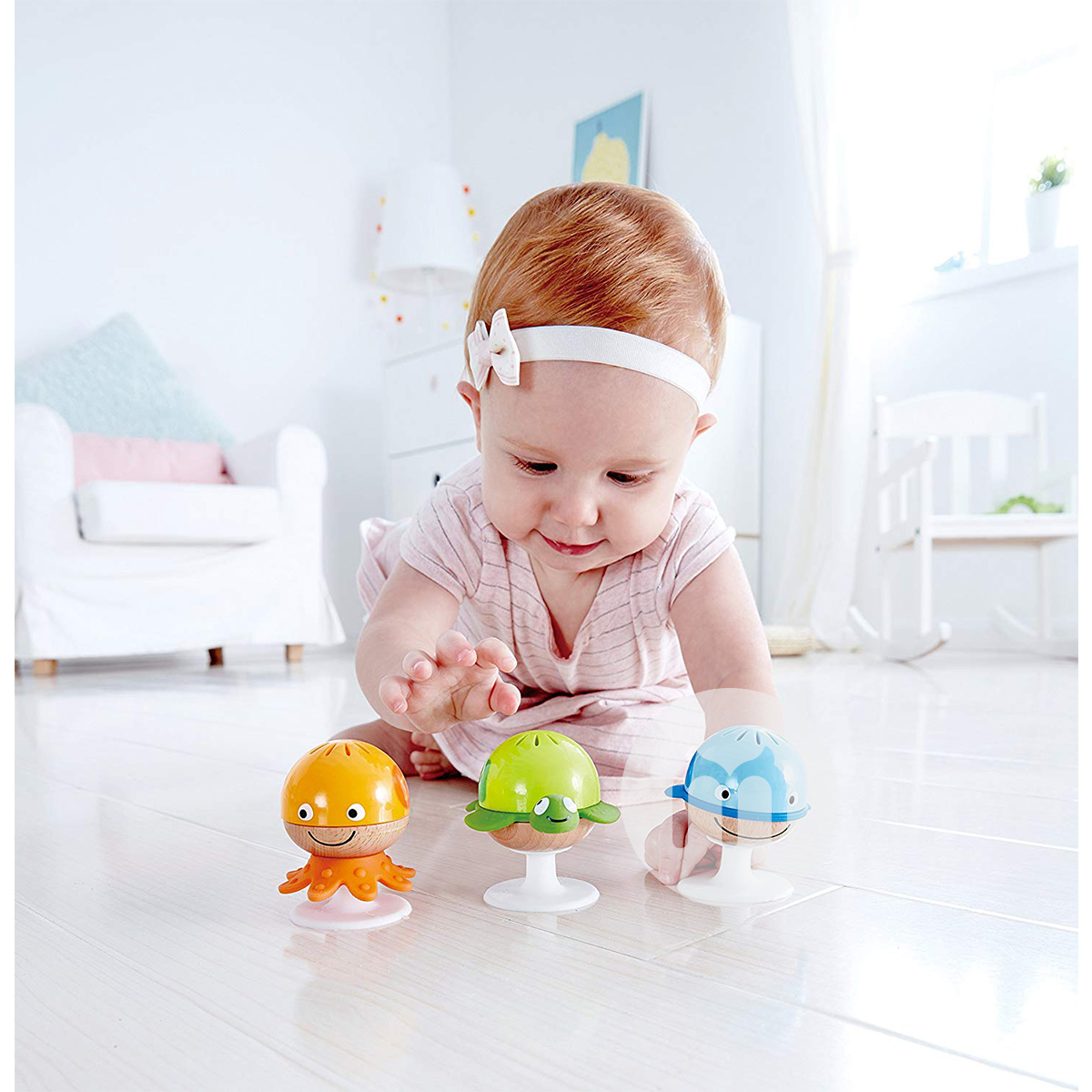 Hape Jerman Hape pengisap hewan laut kelompok sandbell bayi versi luar negeri