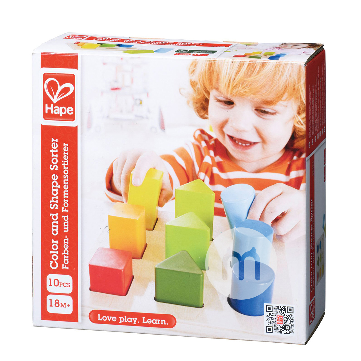 Hape Jerman Hape Gradien Pingle Kayu Bayi Pendidikan Mainan Pembelajaran Awal Versi Luar Negeri