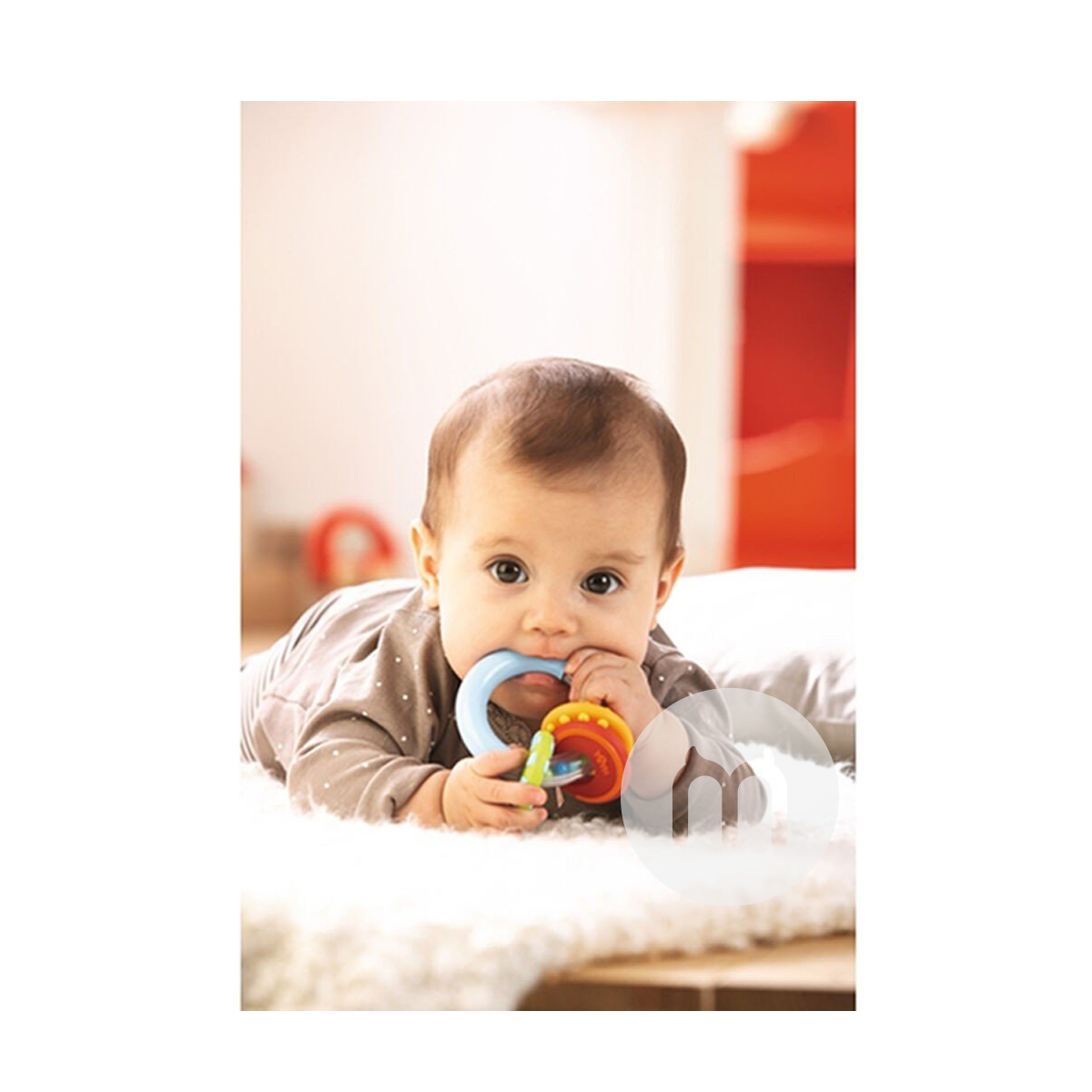 HABA Jerman HABA Cincin Bayi Gigi Mainan Tangan Versi Luar Negeri