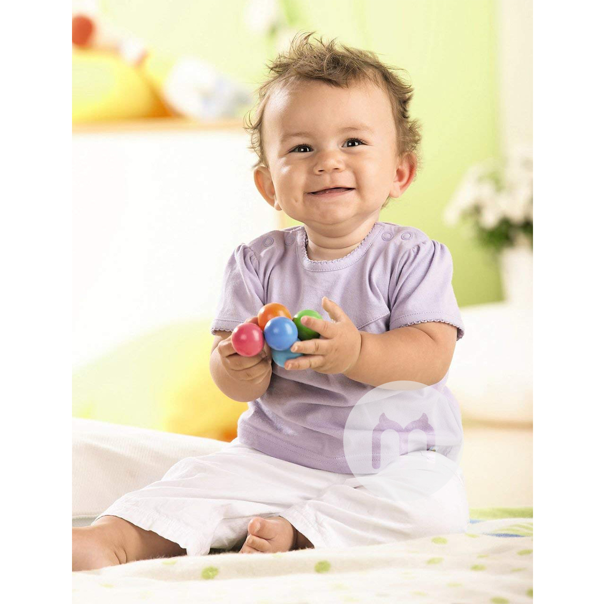 HABA Jerman HABA bayi bola tangan kayu manik-manik mainan versi luar negeri