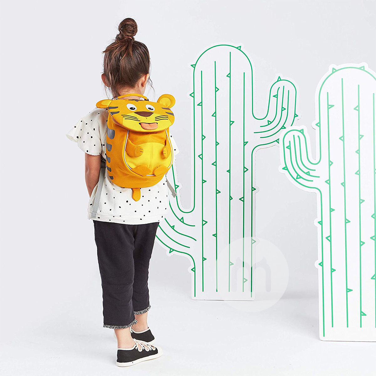 Affenzahn Jerman Affenzahn binatang lucu harimau kuning anak-anak TK ransel versi 1-3 tahun di luar negeri