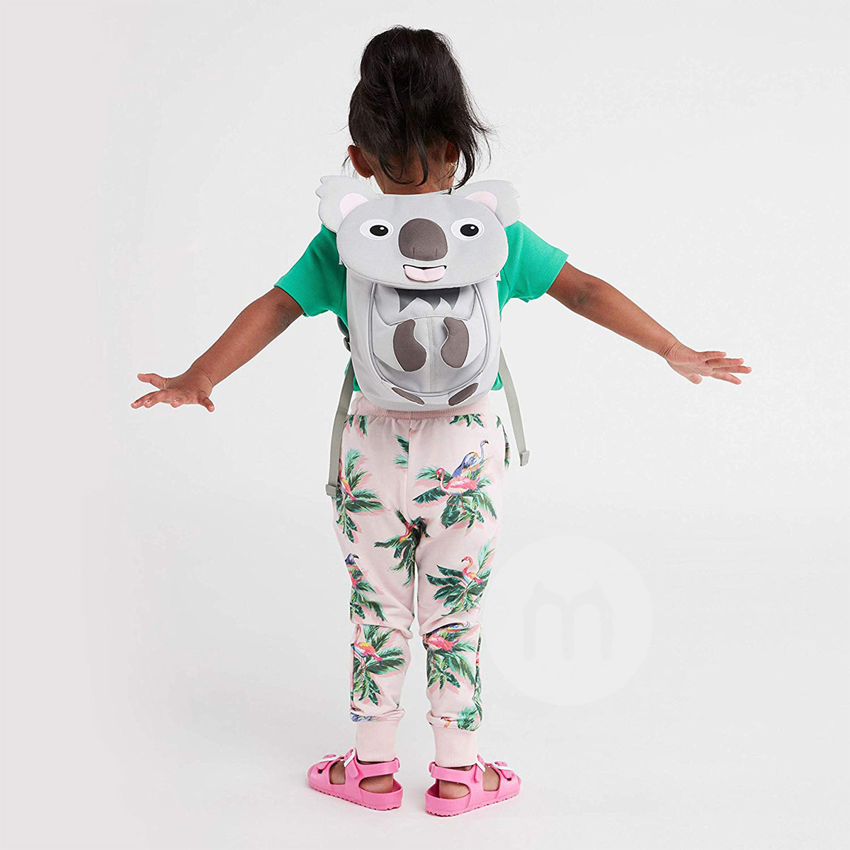 Affenzahn Jerman Affenzahn binatang lucu abu-abu anak-anak TK koala ransel versi 1-3 tahun di luar negeri