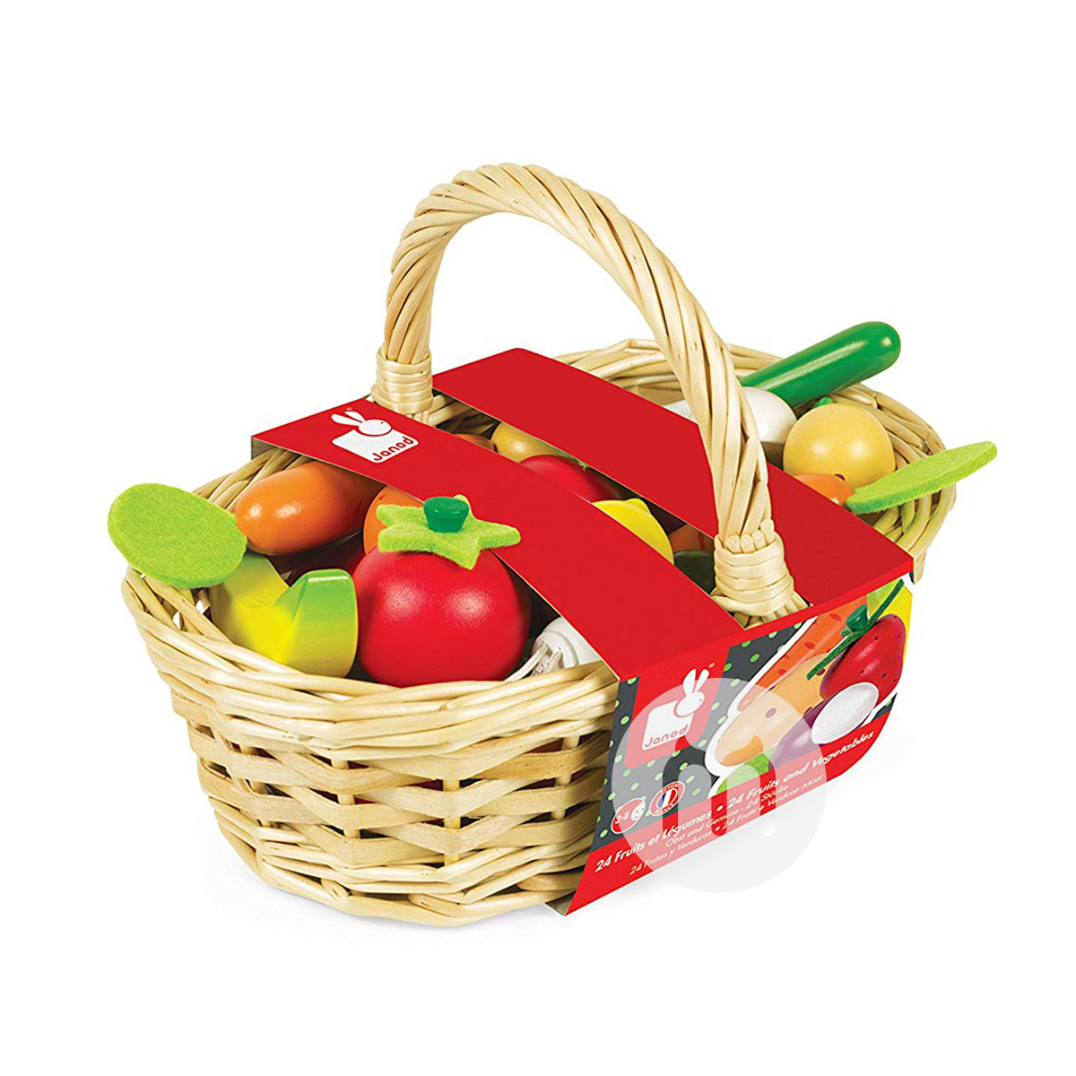Janod French Janod mainan anak-anak dari buah dan sayur kayu di luar negeri