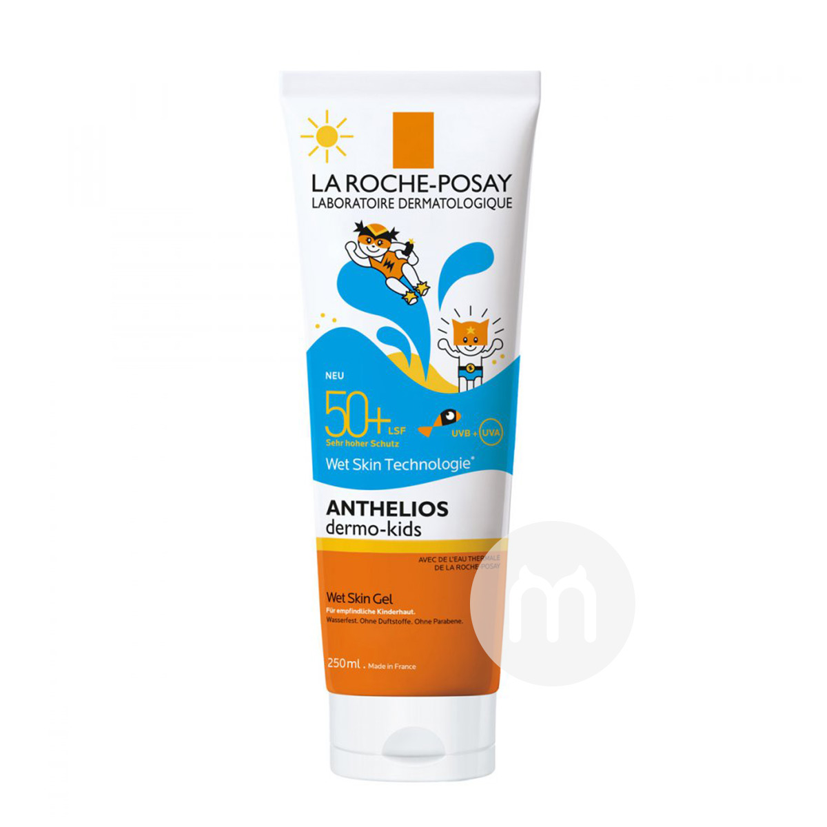 LA ROCHE-POSAY Gel tabir surya tahan air anak-anak Perancis LSF50 250ml + versi luar negeri