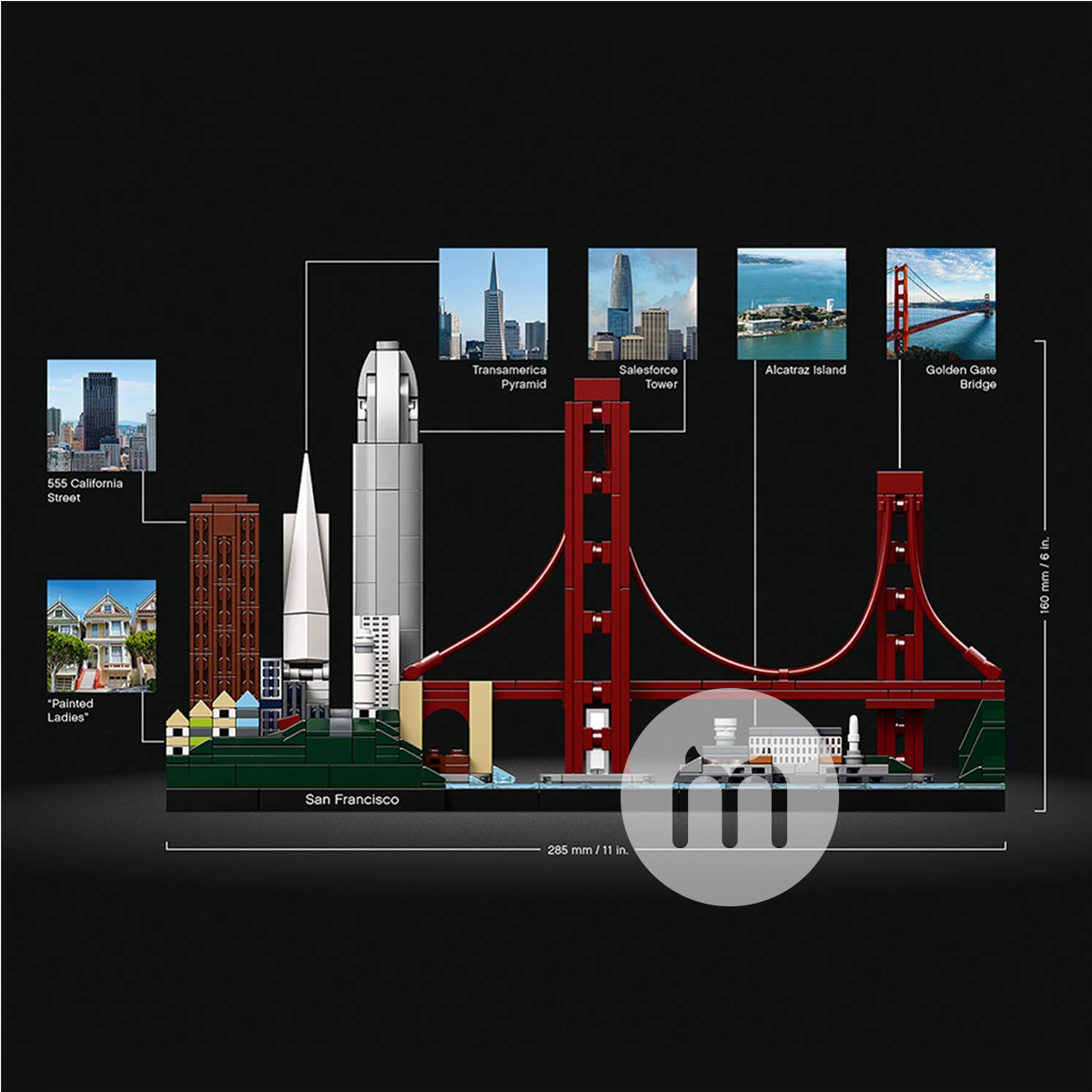 Seri Arsitektur Denmark LEGO 21043 San Francisco Overseas Edition