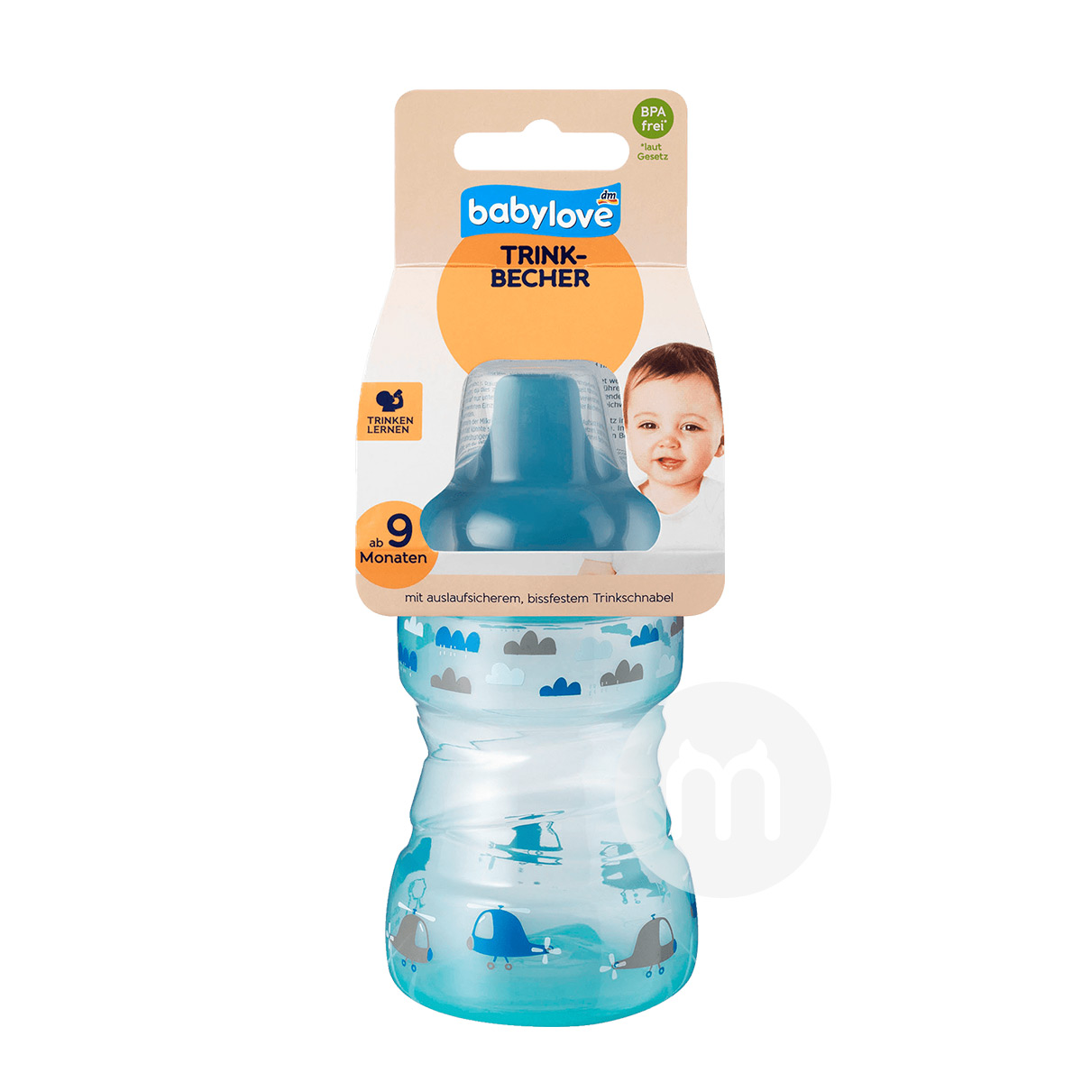 Babylove Germany Duckbill Drink Cup tahan bocor dan tahan 260ml 9 bulan atau lebih