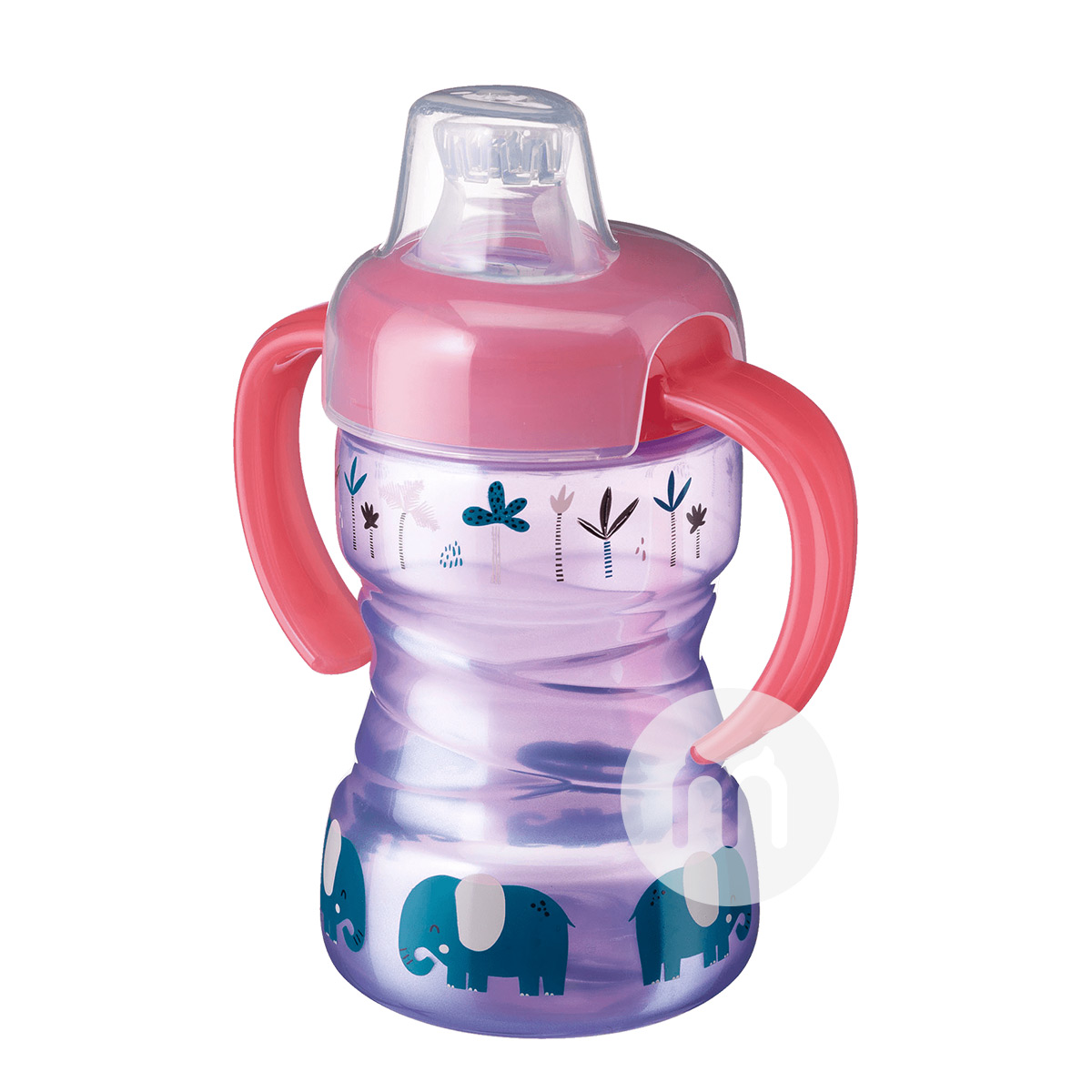 Babylove German Duckbill Cup Pelatihan Gagang Pegangan Ganda 260ml Lebih dari 6 Bulan Versi Luar Negeri