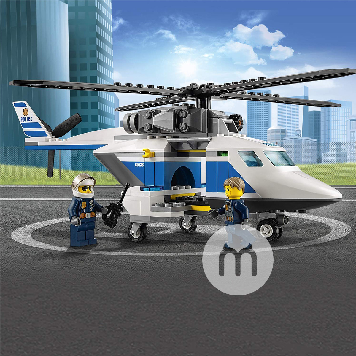 polisi seri kota LEGO Denmark mengejar 60138 versi luar negeri dengan kecepatan tinggi