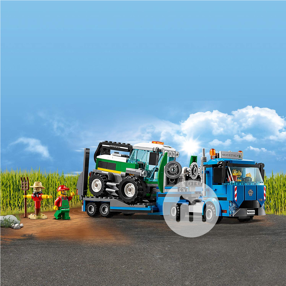 LEGO Transporter Seri Harvester Kota Denmark 60223 Edisi Luar Negeri