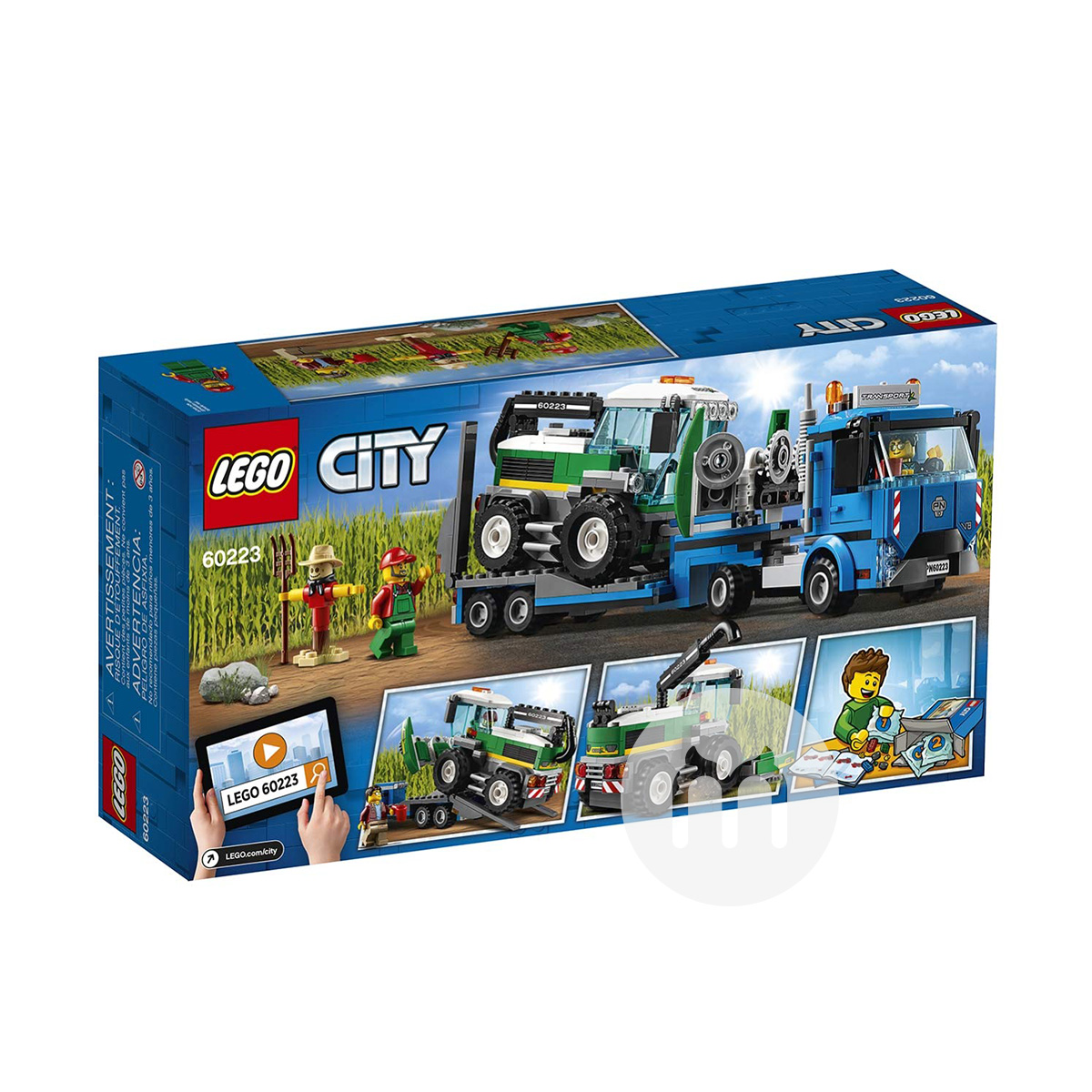 LEGO Transporter Seri Harvester Kota Denmark 60223 Edisi Luar Negeri