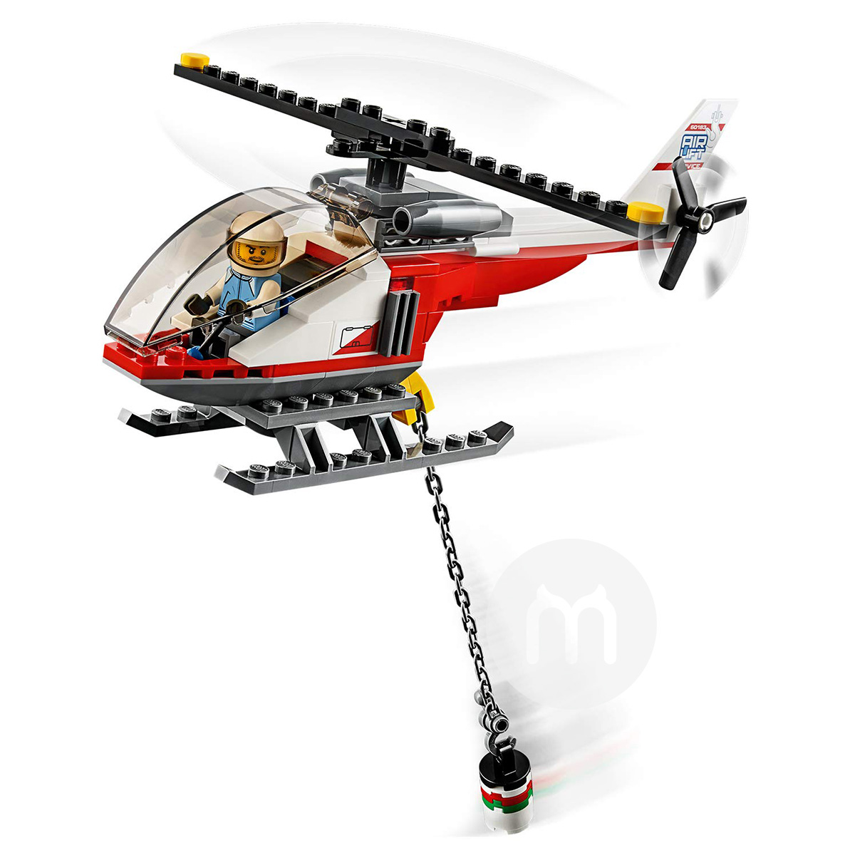 Transporter Helikopter Berat Seri Kota LEGO Denmark Seri 60183 Edisi Luar Negeri