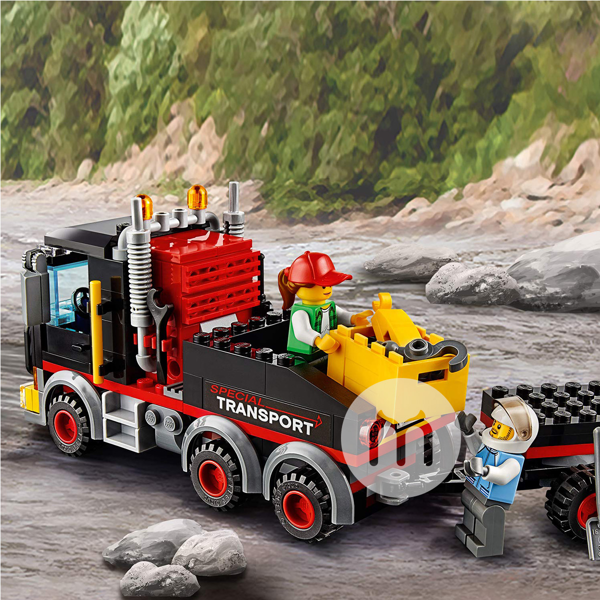 Transporter Helikopter Berat Seri Kota LEGO Denmark Seri 60183 Edisi Luar Negeri