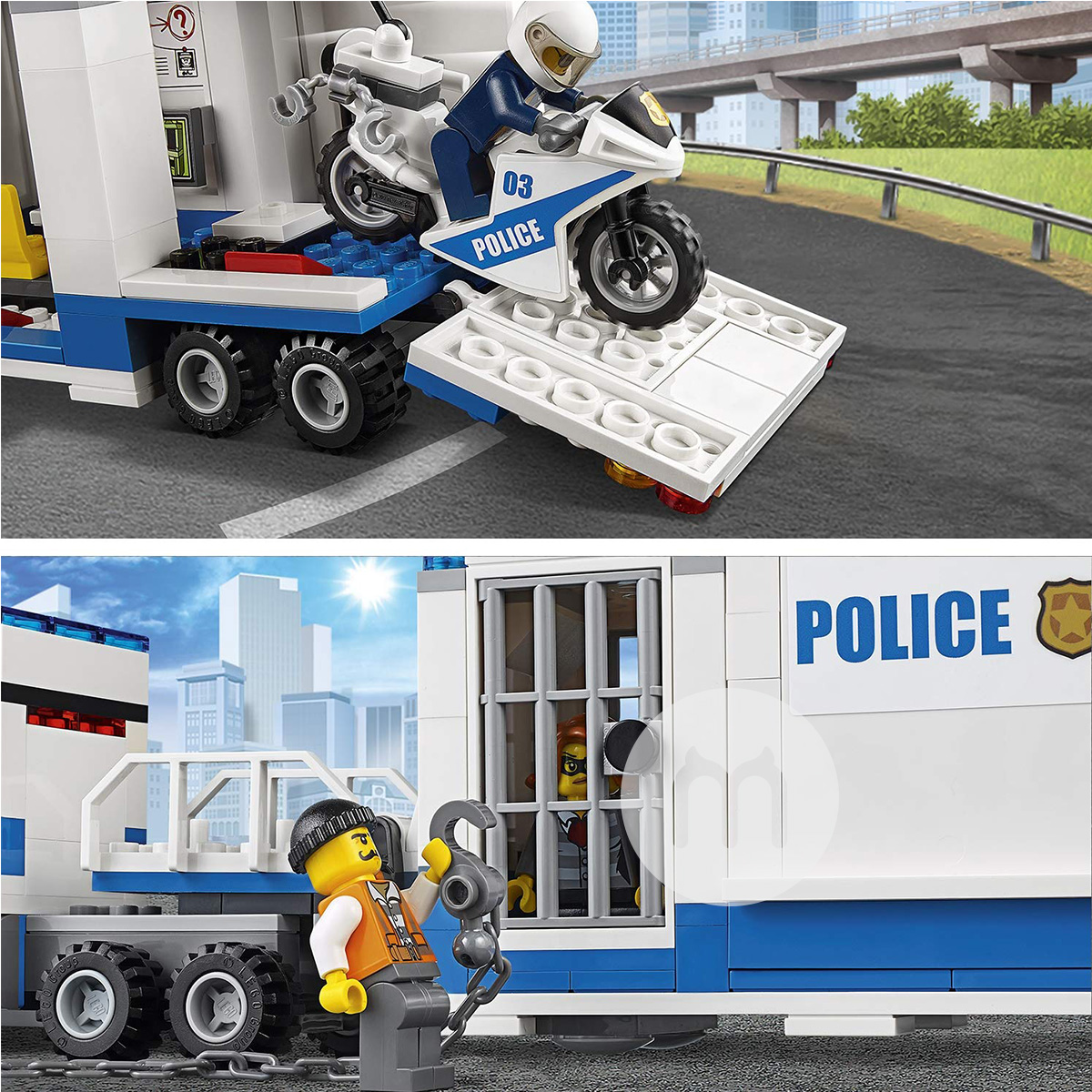 Pusat Komando Mobile Seri Kota Denmark LEGO 60139 Edisi Luar Negeri