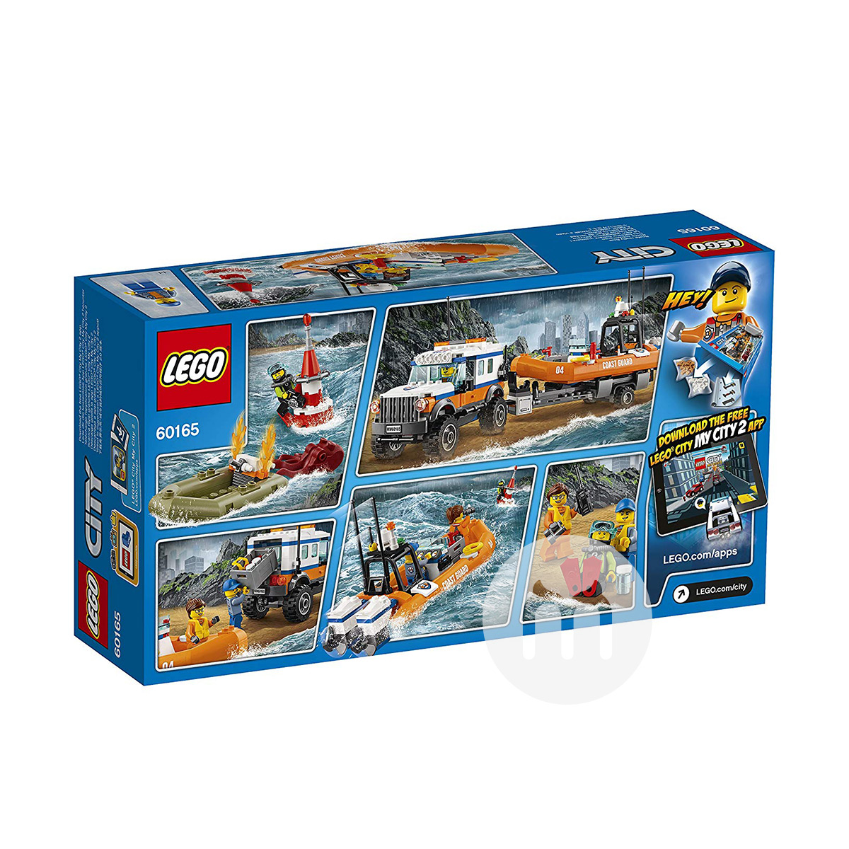 LEGO Seri Denmark City Seri SUV Lifeboat 60165 Edisi Luar Negeri