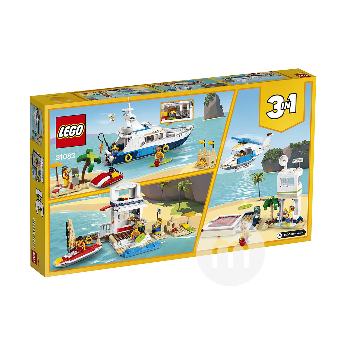 Seri LEGO Danish Creator Series Adventure Yacht 31083 Edisi Luar Negeri