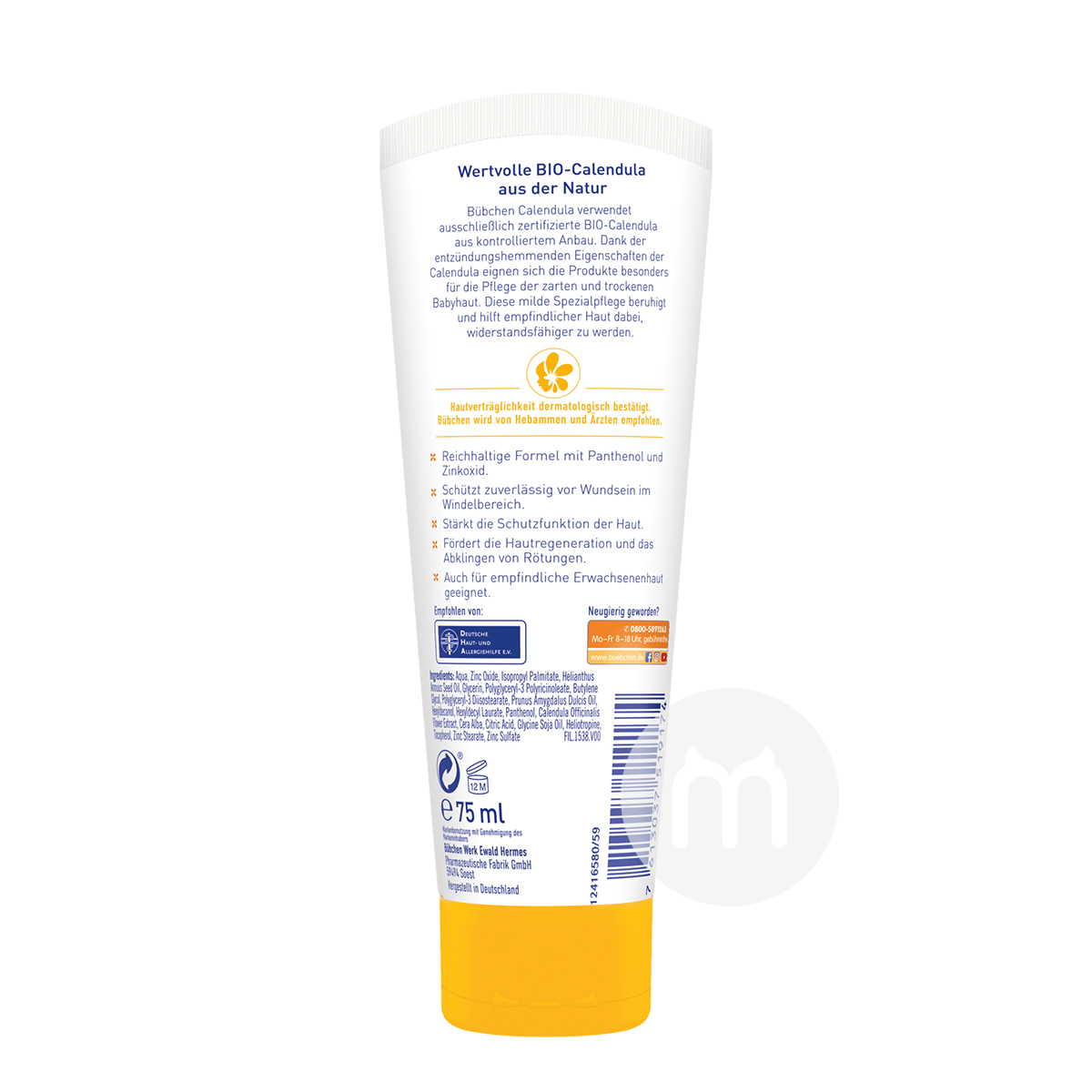 Bubchen German Baby Calendula Butter Cream Versi Luar Negeri