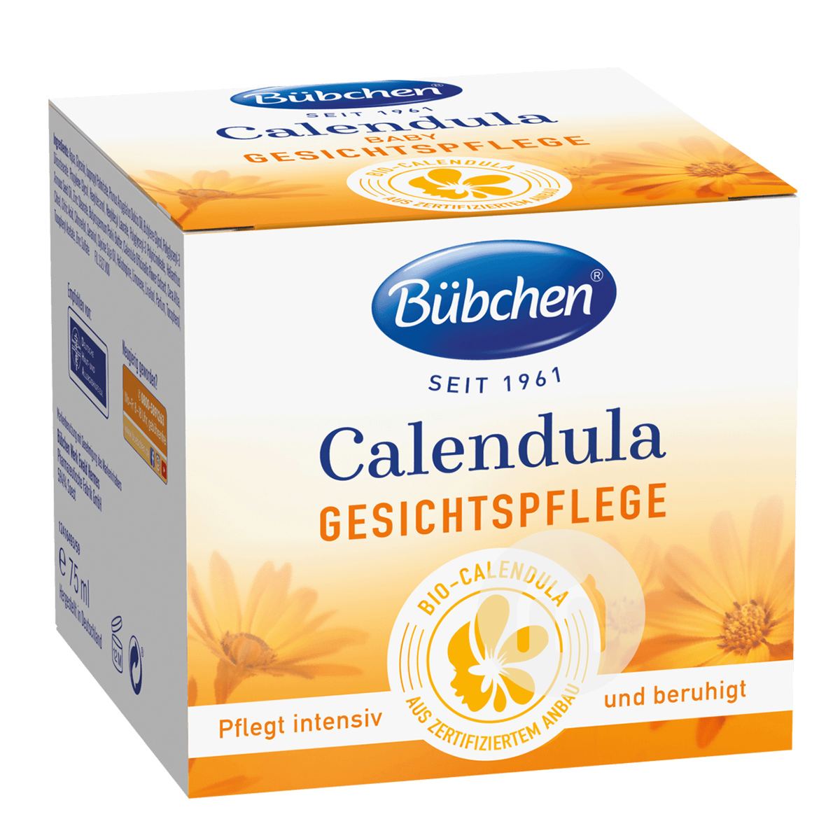 Bubchen German Calendula Bayi Organik Krim Pelembab Sensitif Edisi Luar Negeri