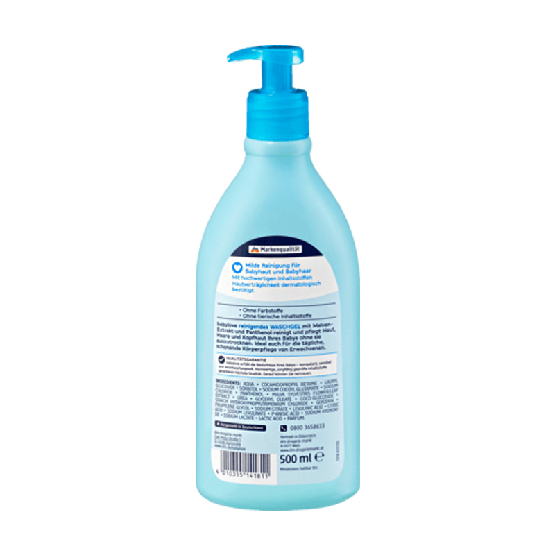 Babylove German Baby Shower Gel No Tears Formula Versi Luar Negeri