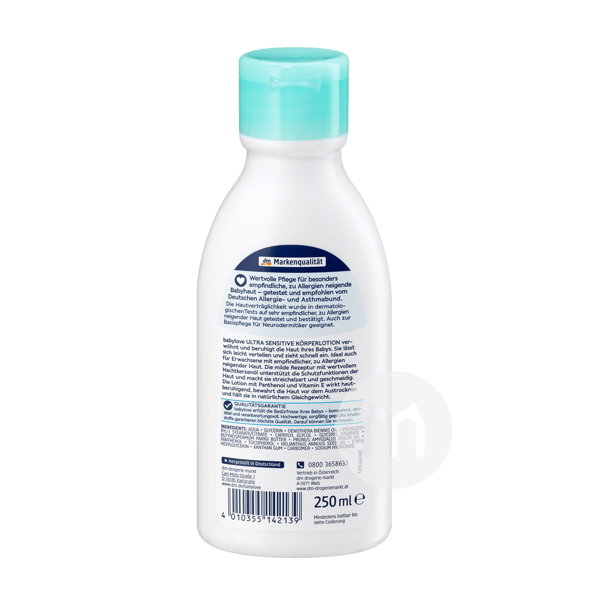 Babylove Baby Jerman dan Bayi Anti-Alergi Losion Tubuh Versi Luar Negeri