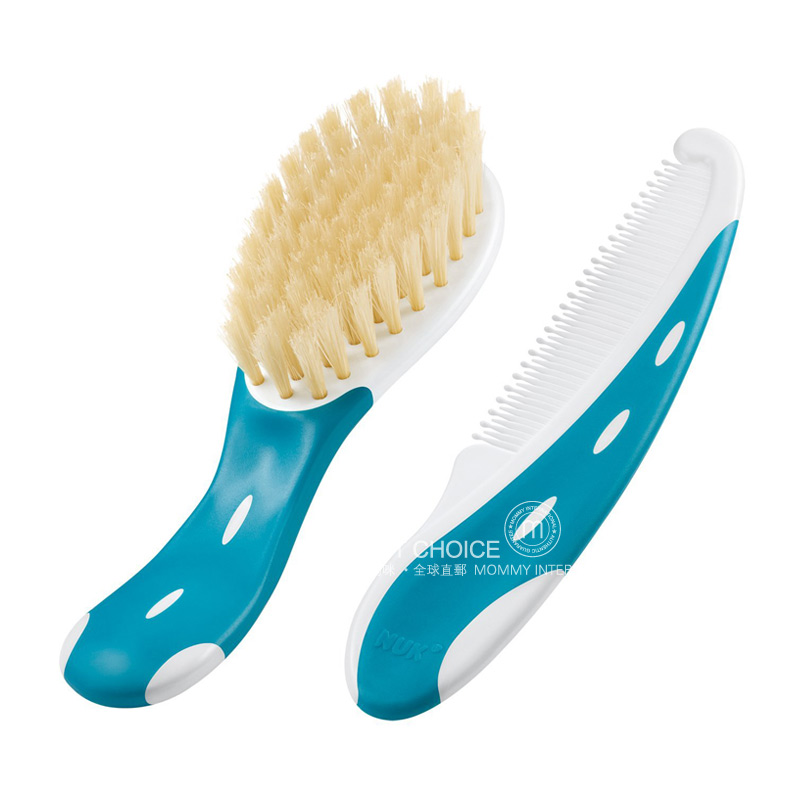 NUK Jerman bayi surai alami Pijat sisir rambut Sikat set Versi luar negeri