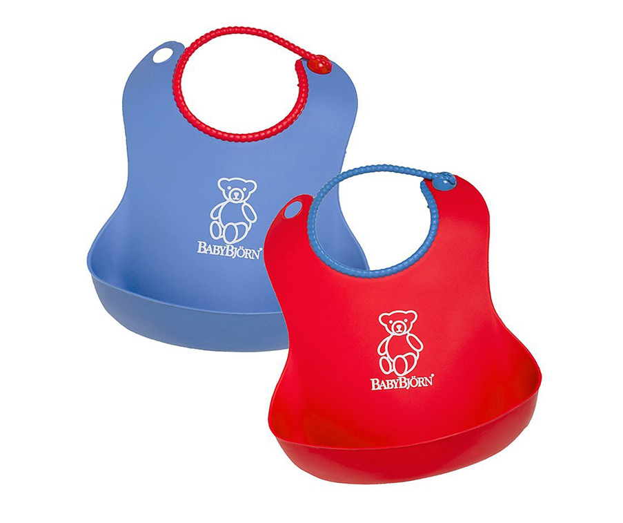 BABY BJORN Amerika tahan air bib / bib dua paket versi luar negeri