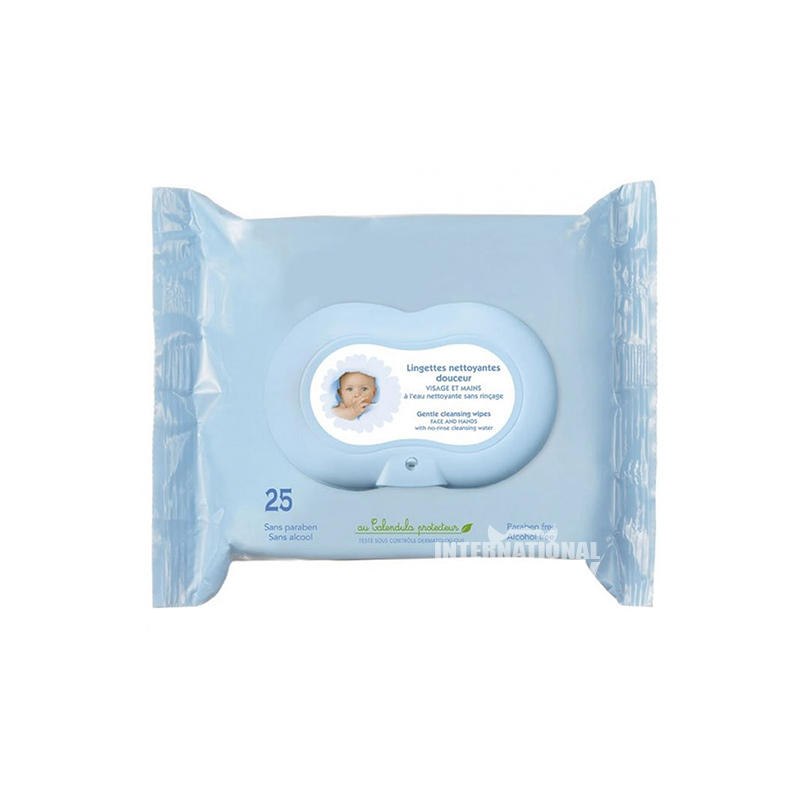 KLORANE French Baby Wipes 25pcs Versi Luar Negeri