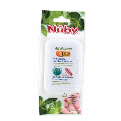 Nuby American antibacterial wipes 48 pieces edisi luar negeri
