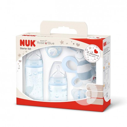 NUK German Blue Series Hadiah Baru Lahir Set 5 Pieces Edisi Luar Neger...