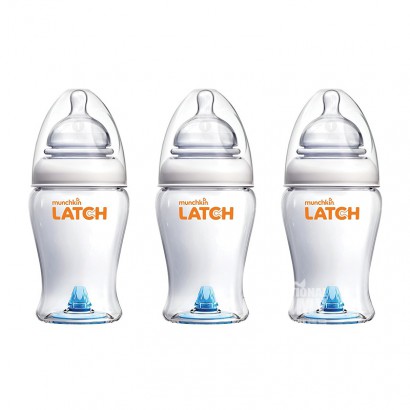 Munchkin AS LATCH anti-perut kembung botol mulut lebar 3 pack versi 24...