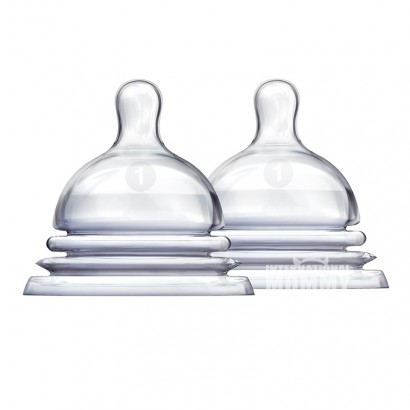 Munchkin AS 1 stage slow flow pacifier 2 bungkus 0 bulan atau lebih Ve...