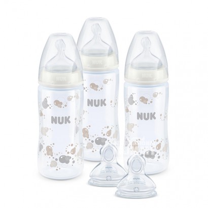 NUK Jerman NUK botol mulut lebar PP plastik puting 5-piece set versi 0...