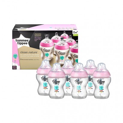 Tommee Tippee Inggris mulut lebar anti-kembung perut botol bayi 6 * 26...