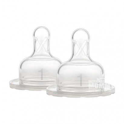 Dr Brown `s American wide milk bottle replacement nipple 2 pcs. for mo...