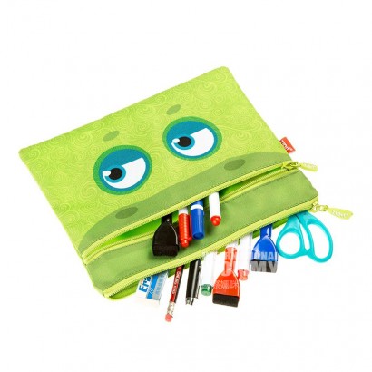 ZIPIT Israel ZIPIT Square Monster Series Pensil Kasus Edisi Luar Neger...